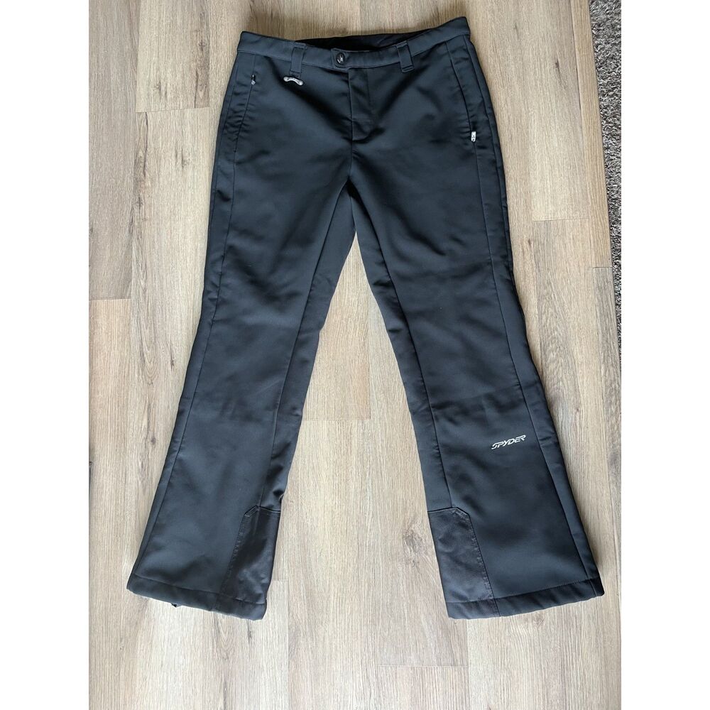 Spyder Women's Black Softshell Ski Snow Pants Size 14